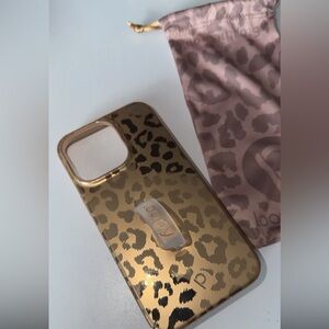 Loopy Case Gold Leopard Phone Cover